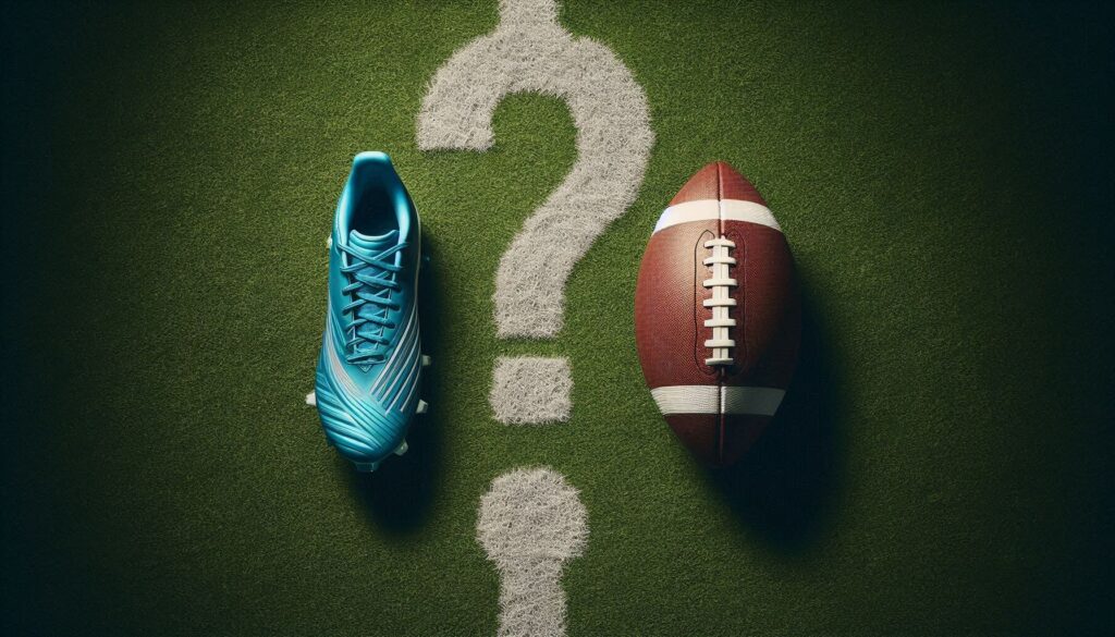 can you use soccer cleats for football