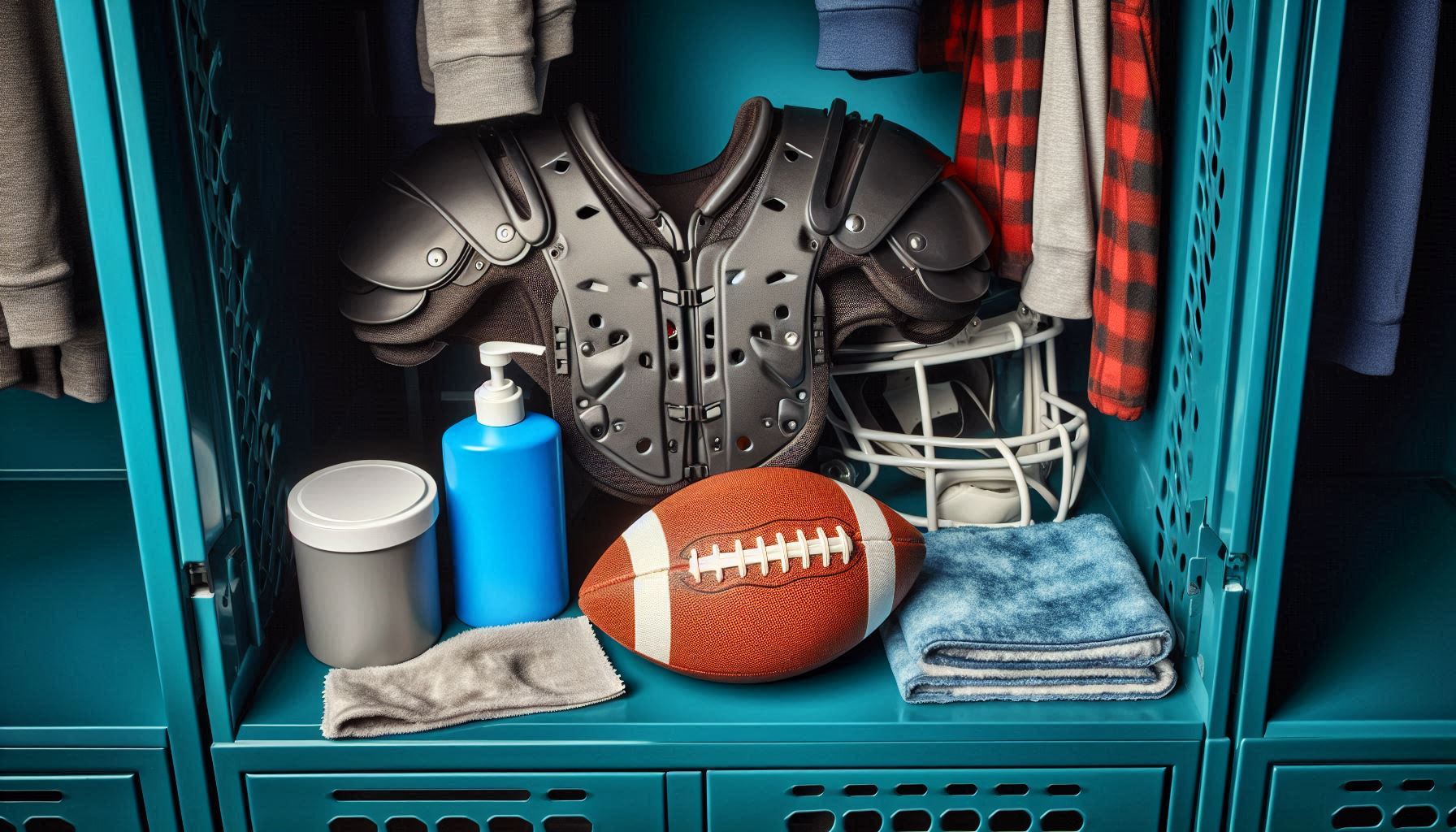 how to clean football shoulder pads